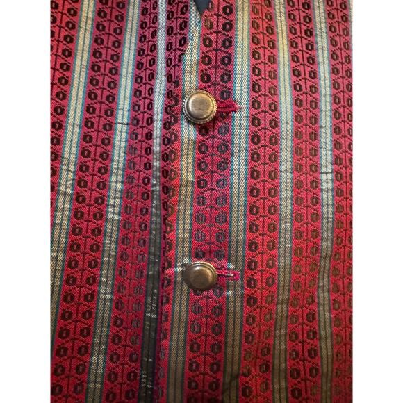 Men's Striped Red Vest - Picture 12 of 15